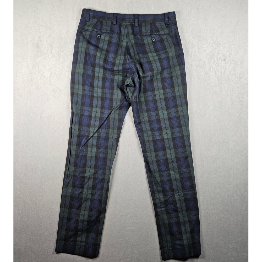 Brooks Brothers Pants Mens 32x30 Tartan Plaid Straight Leg Cotton Chinos - Picture 2 of 8